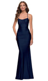 la femme – 29873 strappy open back shiny jersey fitted gown from couture candy